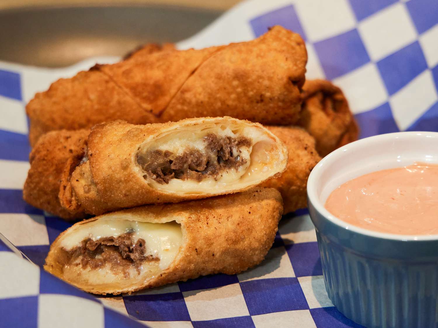 Cheesesteak Egg Rolls